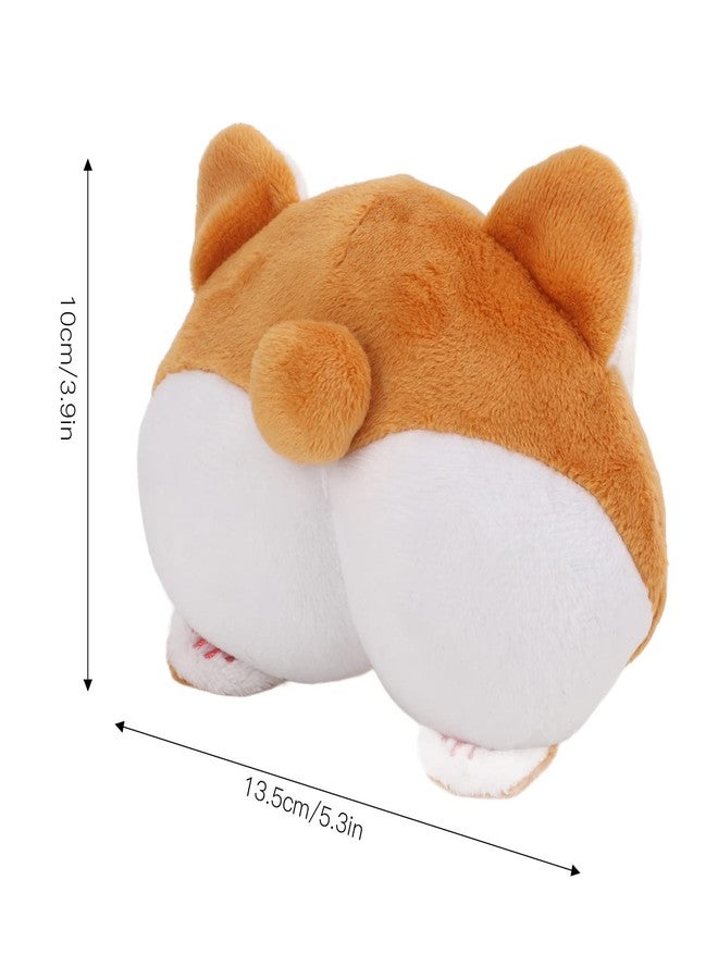 Sorandy لعبة مضغ على شكل مؤخرة كلب كورجي، ألعاب كلاب قطيفة تصدر صوتاً، ألعاب تسنين تصدر صوتاً للجراء، مصنوعة من ألياف البوليستر فائقة النعومة للحيوانات الأليفة الصغيرة والمتوسطة الحجم - Image 5